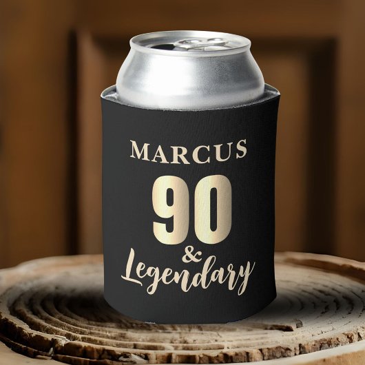 90 & Legendary Gold 90e verjaardag Blikjeskoeler
