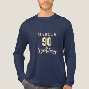 90 & Legendary Gold 90e verjaardag Tri-Blend Shirt