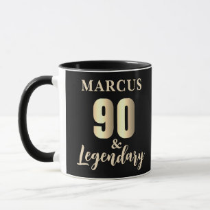 90 & Legendary Gold 90ste verjaardag  Mok