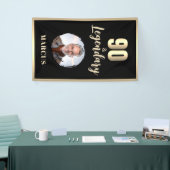 90 & Legendary Photo 90th Birthday Gold Spandoek (Beurs)