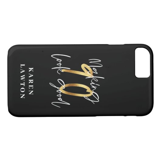 90 lijken een goede gouden verjaardag Case-Mate iPhone case (Achterkant (Horizontaal))