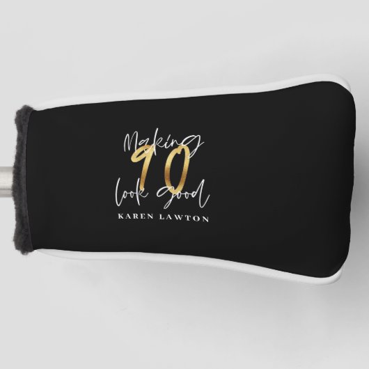 90 lijken een goede gouden verjaardag golfheadcover (Voorkant)