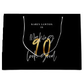 90 lijken een goede gouden verjaardag groot cadeauzakje (Voorkant)