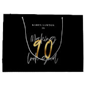 90 lijken een goede gouden verjaardag groot cadeauzakje (Achterkant)