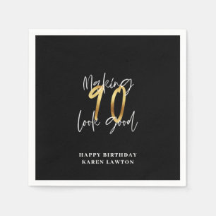 90 lijken een goede gouden verjaardag servet