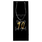 90 lijken een goede gouden verjaardag wijn cadeautas (Achterkant)