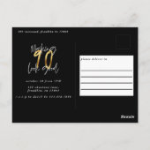 90 lijkt goed modern goud en zwarte verjaardag briefkaart (Achterkant)