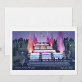 90# Linen uitnodiging Cascades Jackson Michigan (Voorkant / Achterkant)