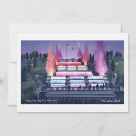 90# Linen uitnodiging Cascades Jackson Michigan