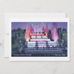 90# Linen uitnodiging Cascades Jackson Michigan