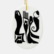 90 Linoleum Print Design Ornament