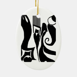 90 Linoleum Print Design Ornament