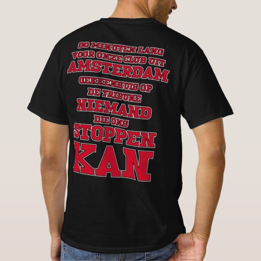 90 minuten lang t-shirt (Achterkant)