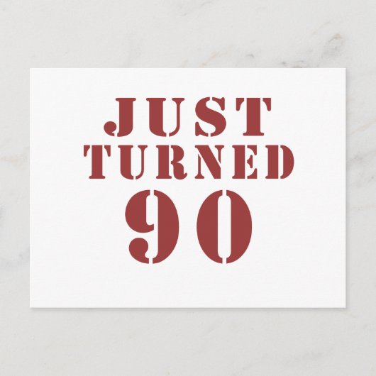 90 Net gedraaid op zondag Briefkaart (Voorkant)