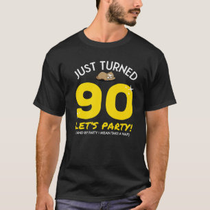 90-partijen nemen 90e verjaardag Nap Funny T-shirt