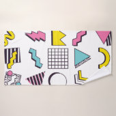 90 Pop Memphis Design Elements Badhanddoek (Badhanddoek)