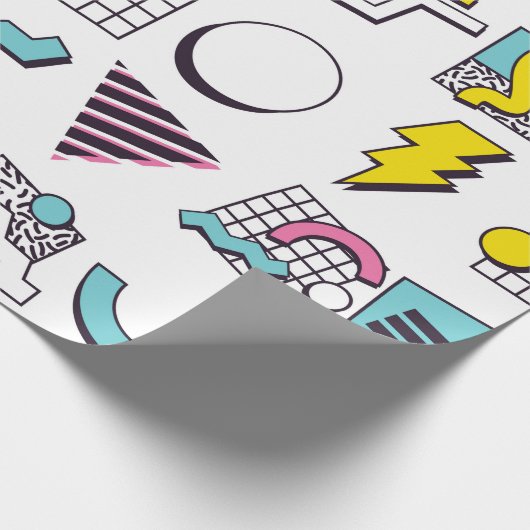 90 Pop Memphis Design Elements Cadeaupapier (Hoek)