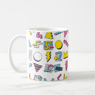 90 Pop Memphis Design Elements Koffiemok