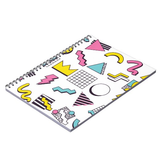 90 Pop Memphis Design Elements Notitieboek (Linkerzijde)