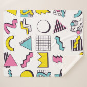 90 Pop Memphis Design Elements Sherpa Deken (Voorkant (horizontaal))