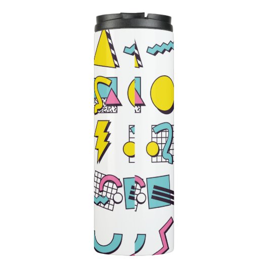 90 Pop Memphis Design Elements Thermosbeker (Achterkant)