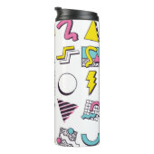 90 Pop Memphis Design Elements Thermosbeker (Geroteerd rechts)