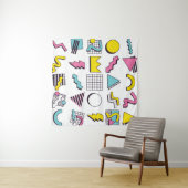 90 Pop Memphis Design Elements Wandkleed (In Situ (horizontaal))