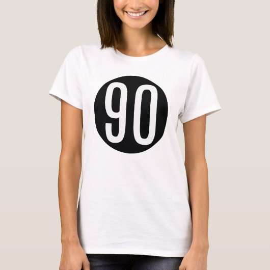 90 - portie t-shirt (Voorkant)