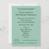 90 prachtige jaren!-Birthday+Woodland Lake Kaart (Achterkant)