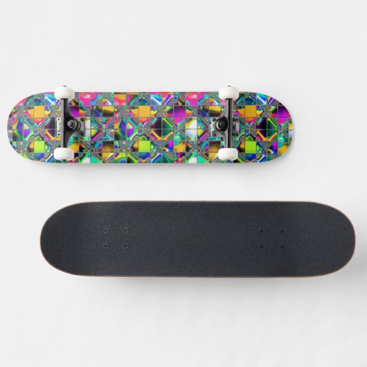 90 Rainbow Tegel Art Skateboard (Horizontaal)