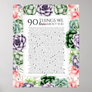 90 redenen waarom we van je houden, 45 Redenen, 60 Poster