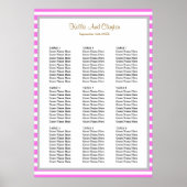 90 Roze/Witte Stenen Strijdstemkaart omhuld Poster (Voorkant)