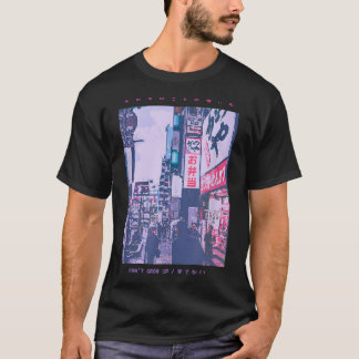 90_s Lofi Tokyo Japanse Streetslijtage esthetische T-shirt