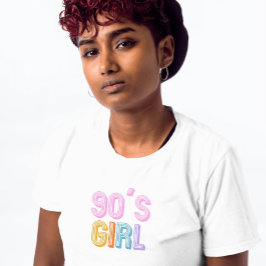 90 's meisje eenvoudige tekst modern wit t-shirt