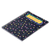  - 90 s Retro Arcade Geometric Pattern Notitieboek (Linkerzijde)