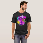 90 s Retro Dinosaur Vaporwave esthetisch T-shirt (Voorkant volledig)