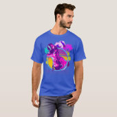90 s Retro Dinosaur Vaporwave esthetisch T-shirt (Voorkant volledig)