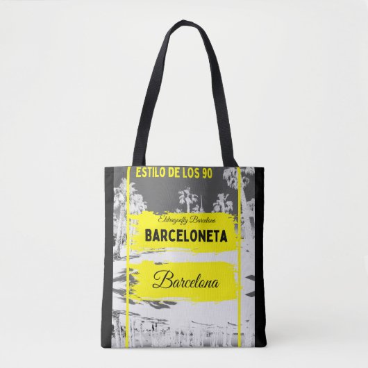 90´s stijl thema Barceloneta- Baarcelona tas (Voorkant)