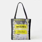 90´s stijl thema Barceloneta- Baarcelona tas (Achterkant)