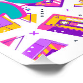 90’s Themed Happy Birthday Party Backdrop Poster  (Hoek)