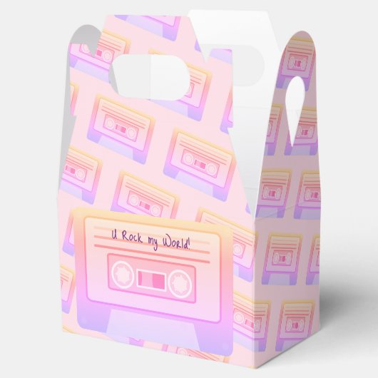 90 s Vaporwave esthetische roze Valentijnsdag Bedankdoosjes (Geopend)