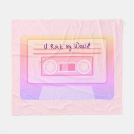 90 s Vaporwave esthetische roze Valentijnsdag Fleece Deken