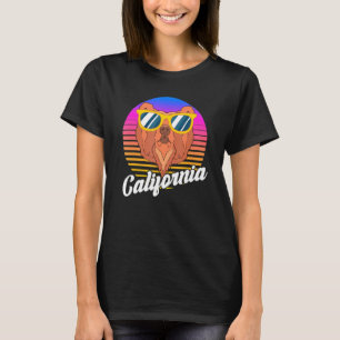 90 s Vaporwave zonnebril Californische Beer Califo T-shirt