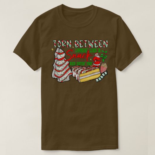 90 schakel tussen kijken als een snack en eten t-shirt (Design voorkant)