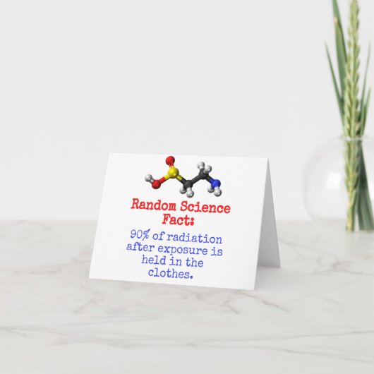 90 % van de straling - wetenschapsfeit kaart (Voorkant)