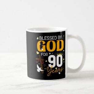 90 Verjaardag Gezegend Door God Voor 90 Jaar Oud 9 Koffiemok