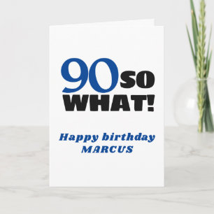 90 Wat positieve Typografie 90th Birthday Kaart