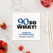 90 Wat positieve Typografie 90th Birthday Servet (Insitu)