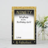 90 wensen voor het verjaardagsmeisje (Staand voorkant)