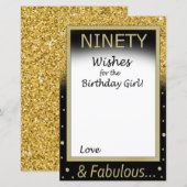 90 wensen voor het verjaardagsmeisje (Voorkant / Achterkant)
